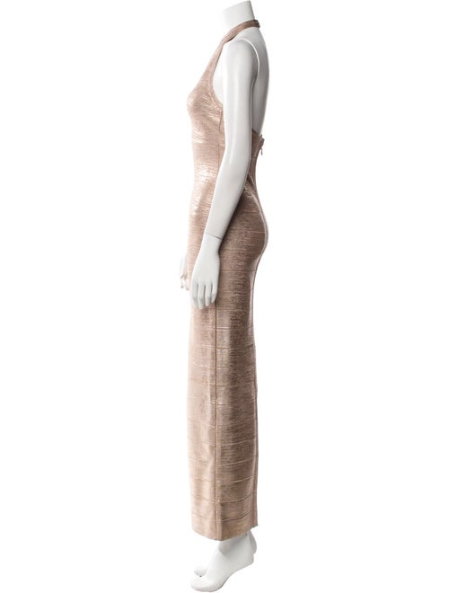 Herve Leger Halterneck Long Dress