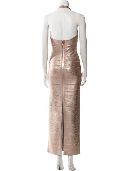 Herve Leger Halterneck Long Dress