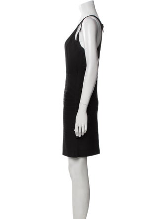 Herve Leger V-Neck Mini Dress