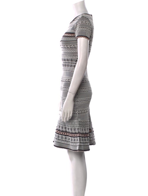 Herve Leger Striped Knee-Length Dress