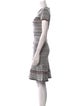Herve Leger Striped Knee-Length Dress