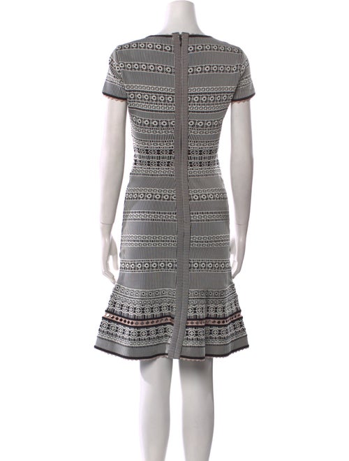 Herve Leger Striped Knee-Length Dress