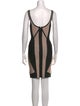 Herve Leger Colorblock Pattern Mini Dress