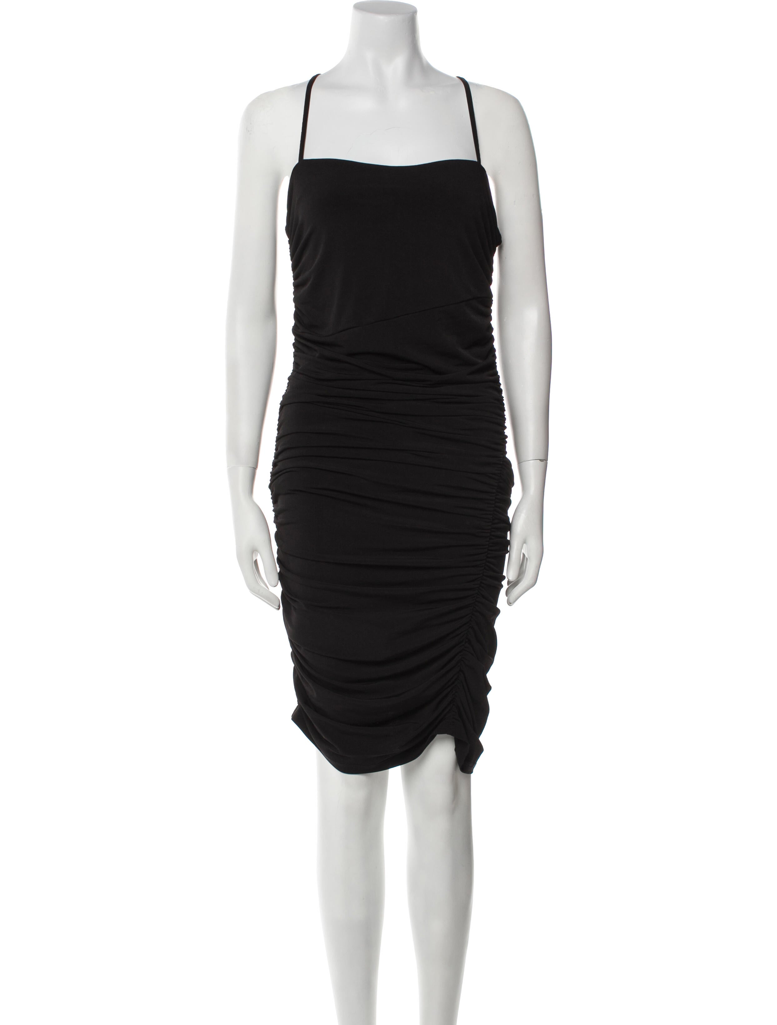 Herve Leger Square Neckline Mini Dress