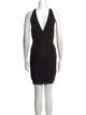 Herve Leger V-Neck Mini Dress