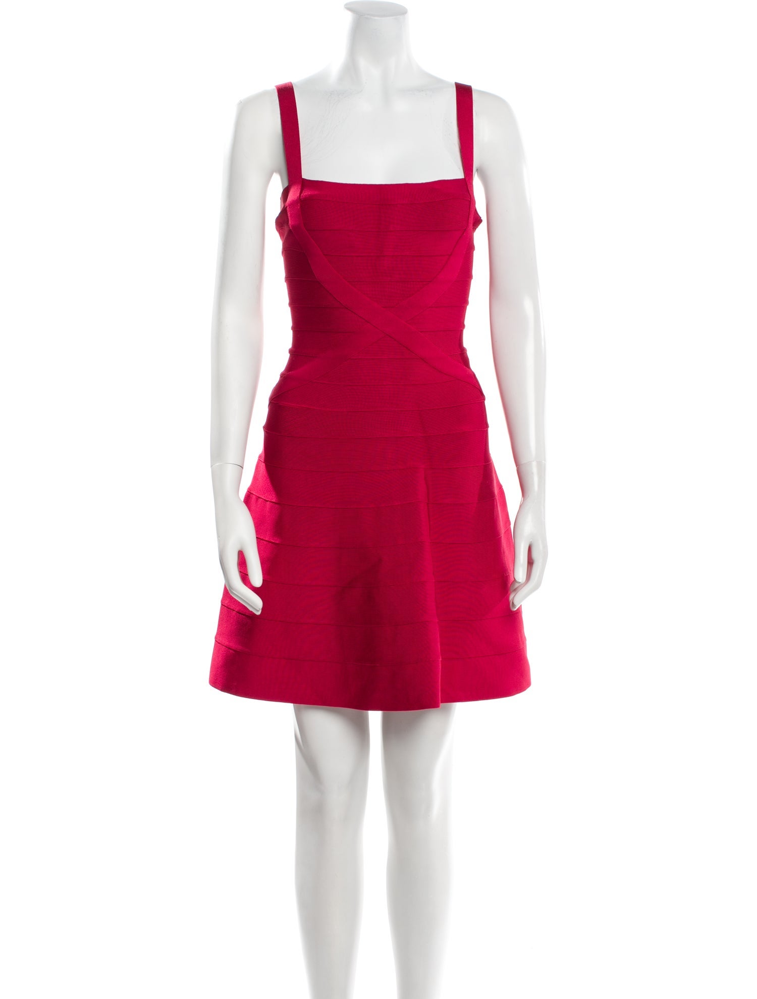 Herve Leger Square Neckline Mini Dress w/ Tags