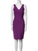 Herve Leger V-Neck Mini Dress