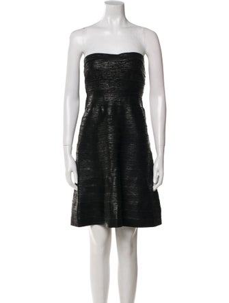 Herve Leger Strapless Mini Dress