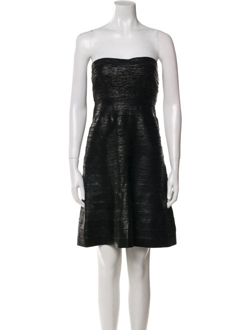 Herve Leger Strapless Mini Dress