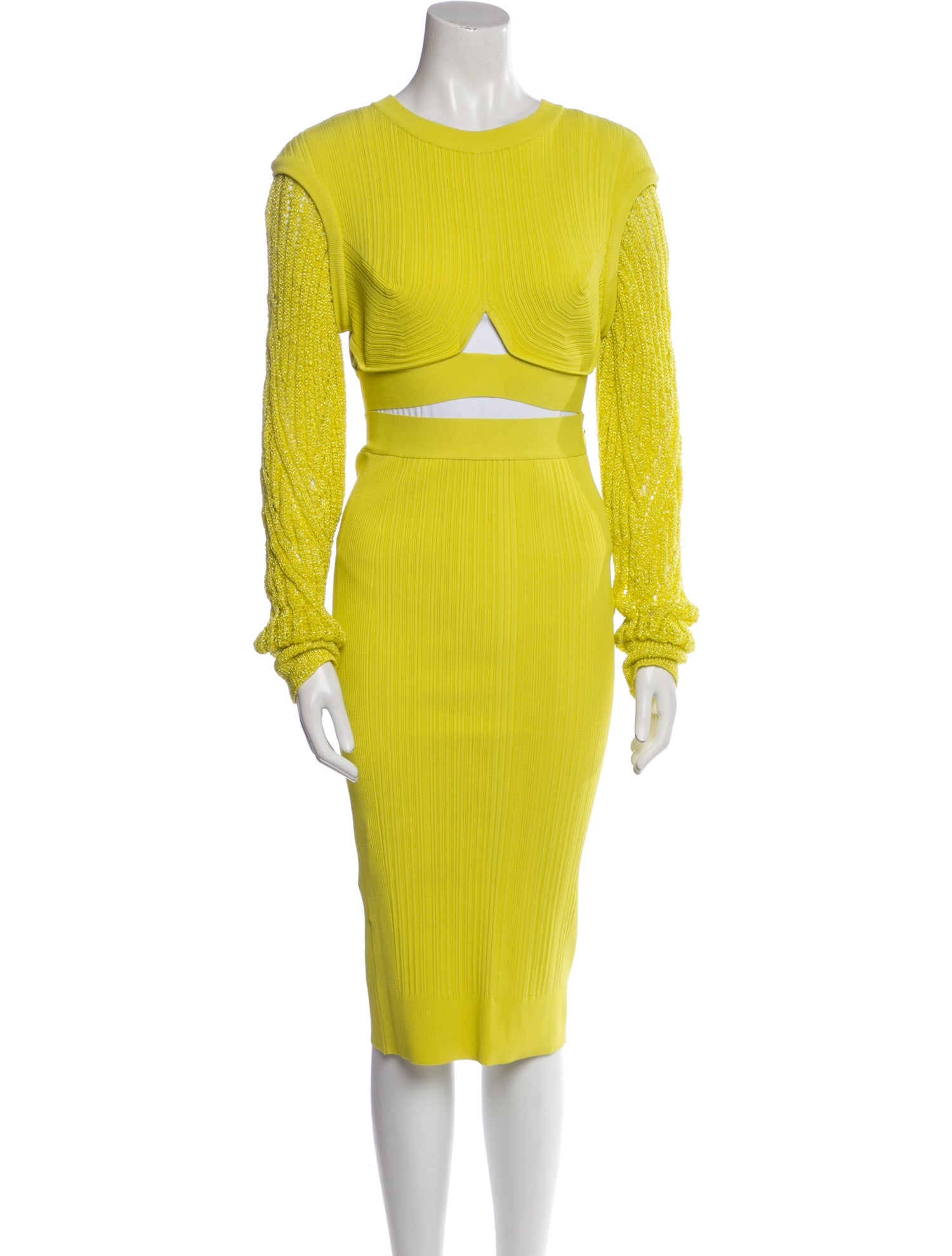 Herve Leger Nylon Skirt Set