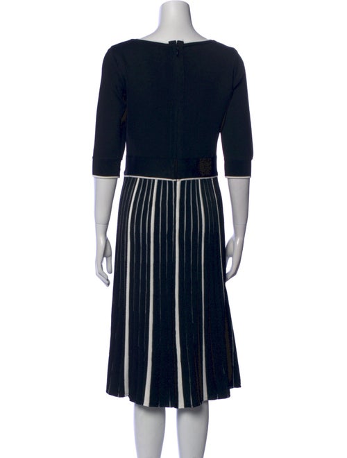 Herve Leger Striped Midi Length Dress