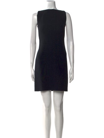 Herve Leger Bateau Neckline Mini Dress