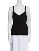 Herve Leger V-Neck Sleeveless Top