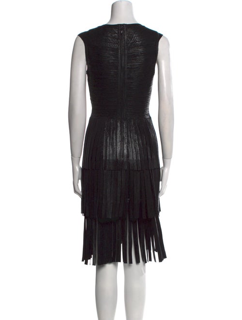 Herve Leger V-Neck Mini Dress