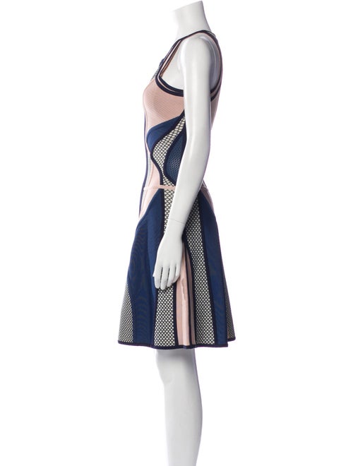 Herve Leger Printed Knee-Length Dress