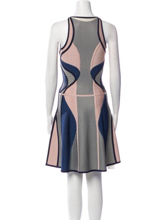 Herve Leger Printed Knee-Length Dress