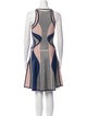 Herve Leger Printed Knee-Length Dress
