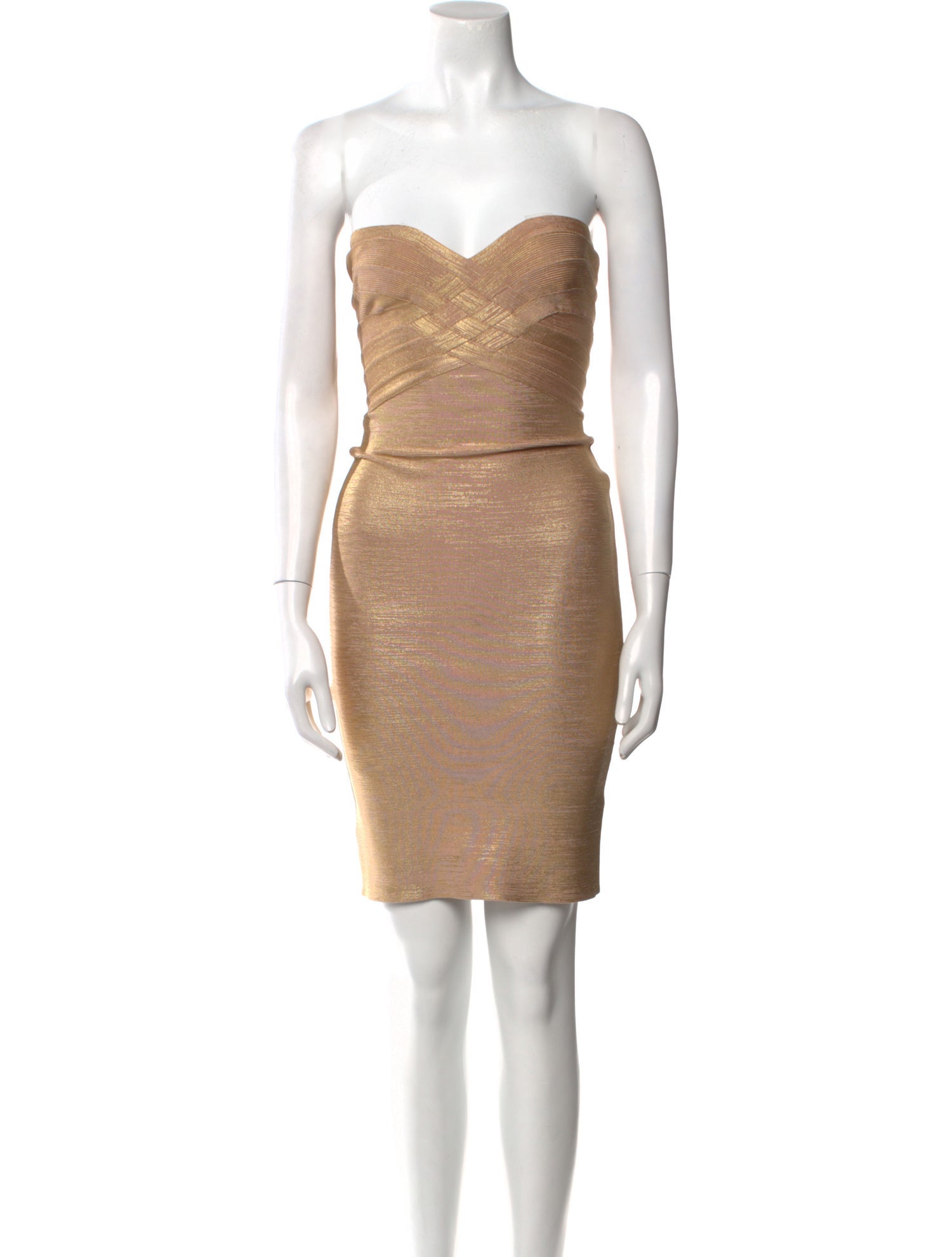 Herve Leger Strapless Mini Dress