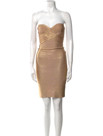 Herve Leger Strapless Mini Dress