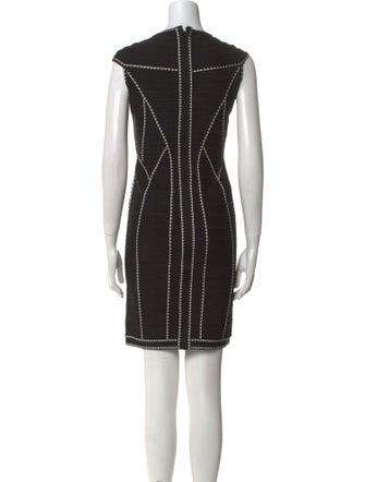 Herve Leger Striped Mini Dress