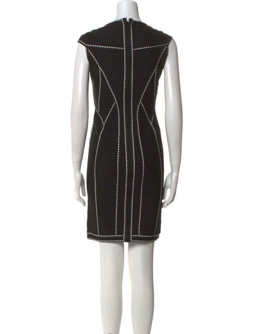 Herve Leger Striped Mini Dress