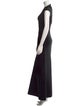 Herve Leger Crew Neck Long Dress