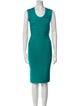 Herve Leger Scoop Neck Knee-Length Dress