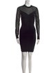 Herve Leger Crew Neck Mini Dress