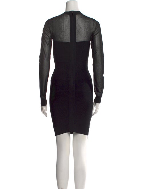 Herve Leger Crew Neck Mini Dress
