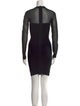 Herve Leger Crew Neck Mini Dress