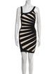 Herve Leger Striped Mini Dress