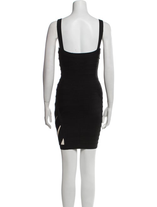 Herve Leger Striped Mini Dress
