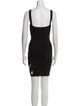 Herve Leger Striped Mini Dress