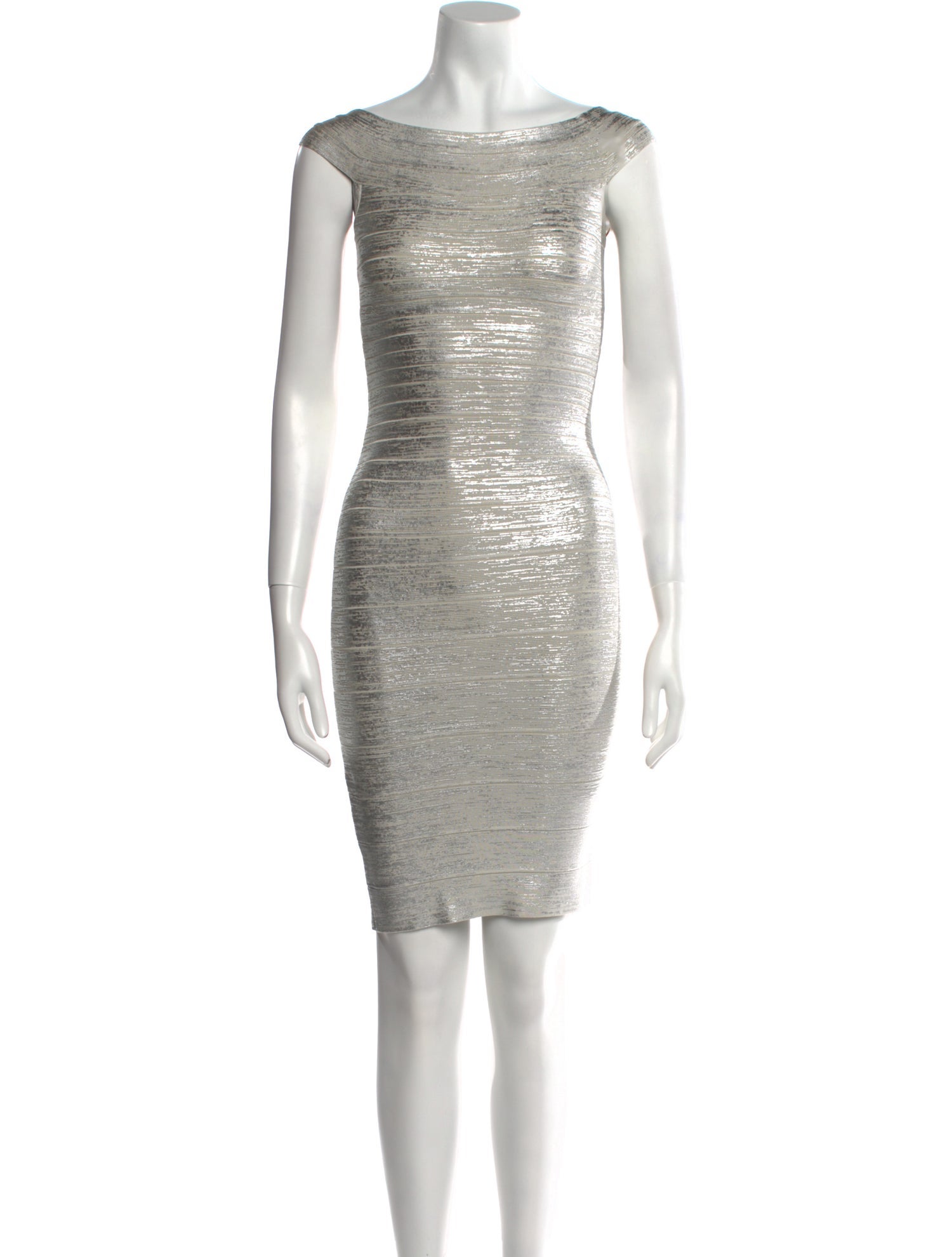 Herve Leger Bateau Neckline Mini Dress w/ Tags