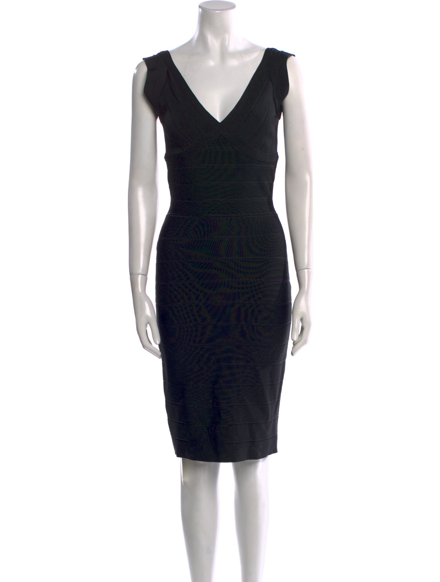 Herve Leger Printed Knee-Length Dress