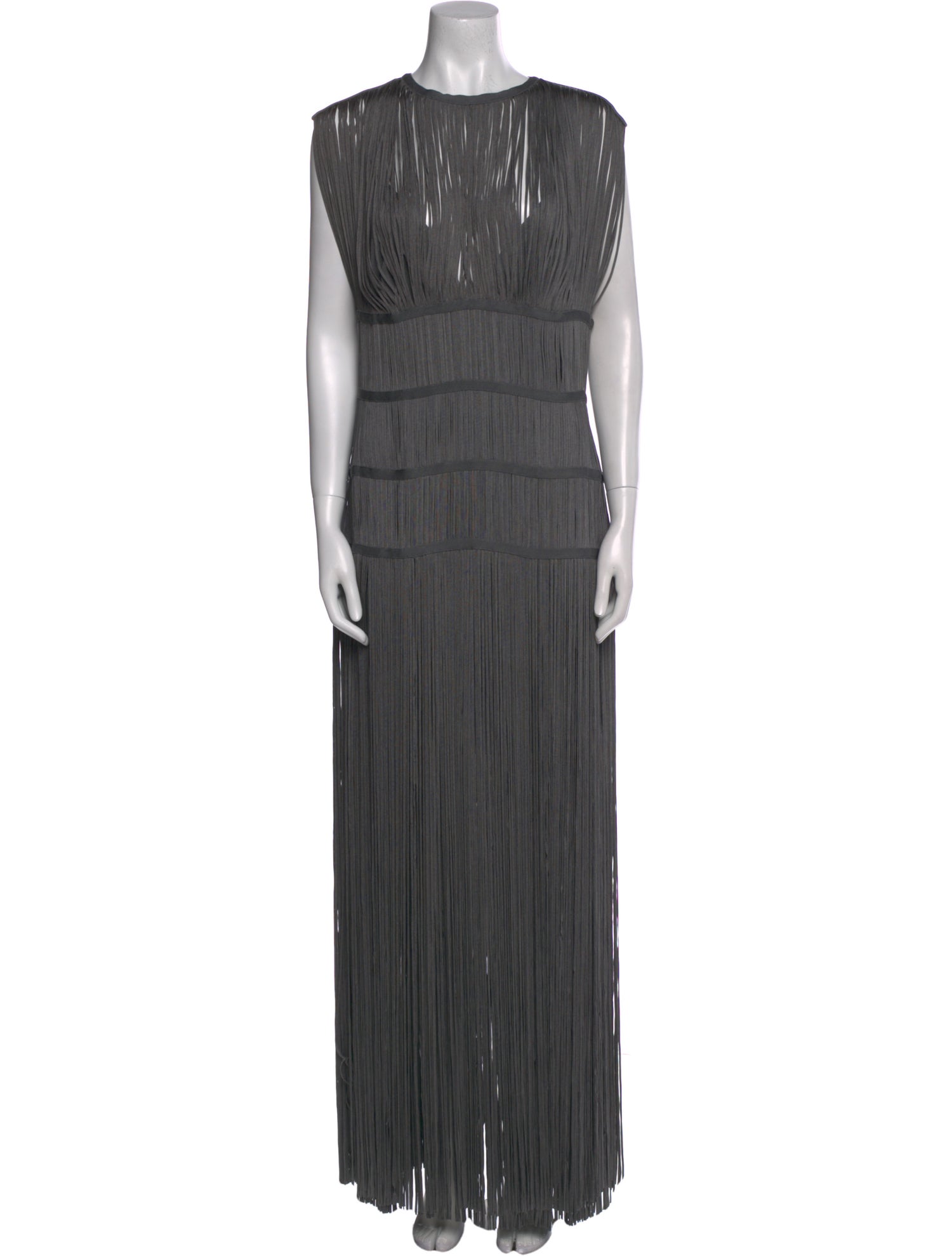 Herve Leger Crew Neck Long Dress w/ Tags