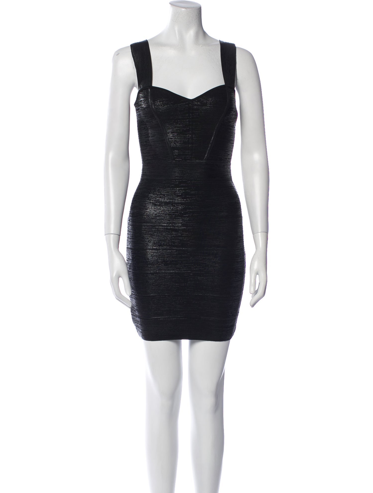 Herve Leger Square Neckline Mini Dress