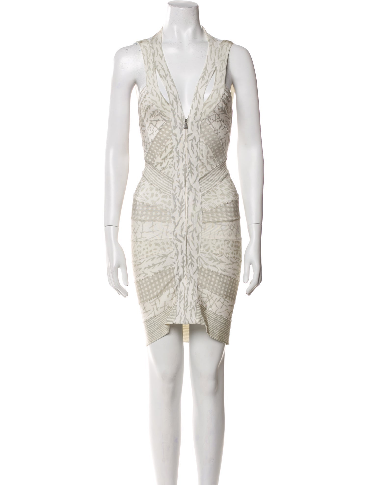 Herve Leger Printed Mini Dress