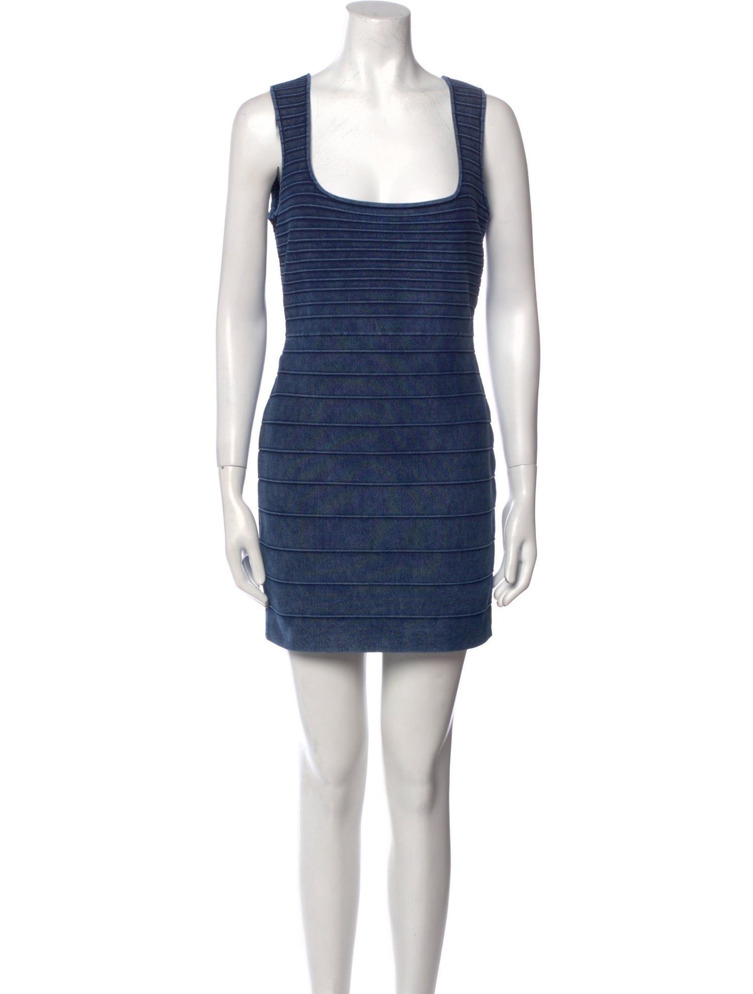 Herve Leger Square Neckline Mini Dress