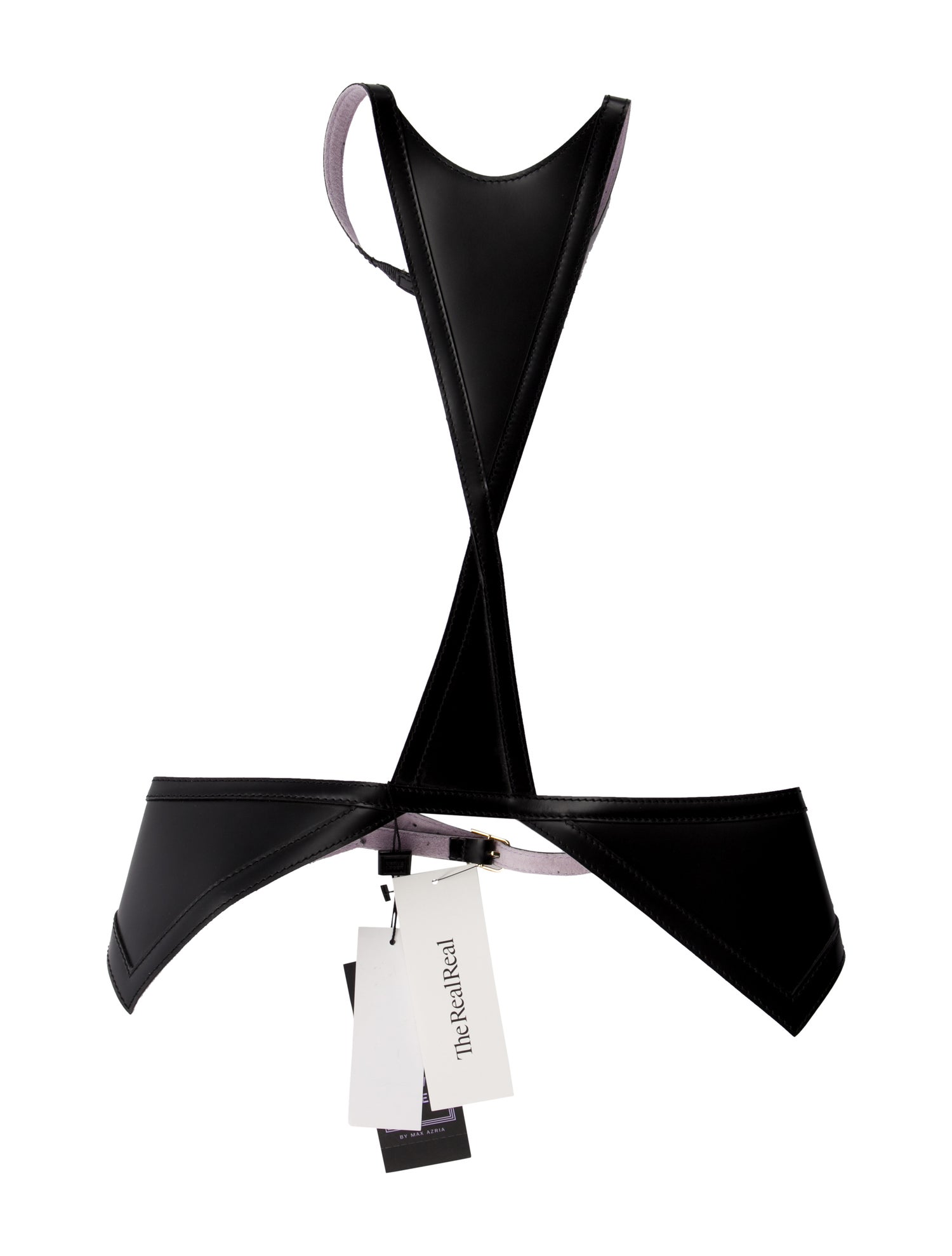 Herve Leger Wide Leather Waist Belt w/ Tags