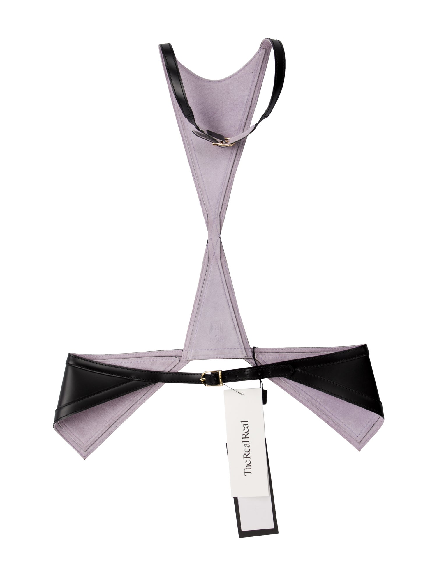 Herve Leger Wide Leather Waist Belt w/ Tags