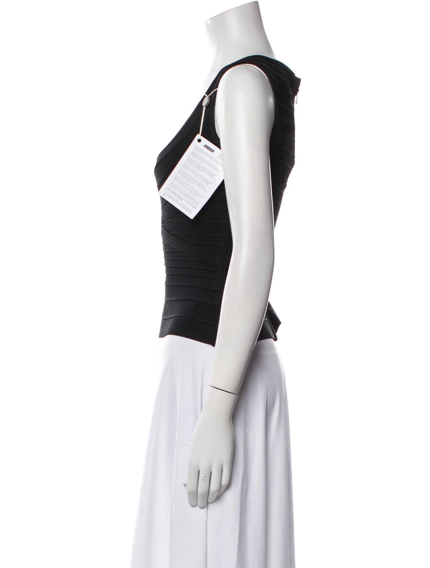 Herve Leger Scoop Neck Sleeveless Top w/ Tags