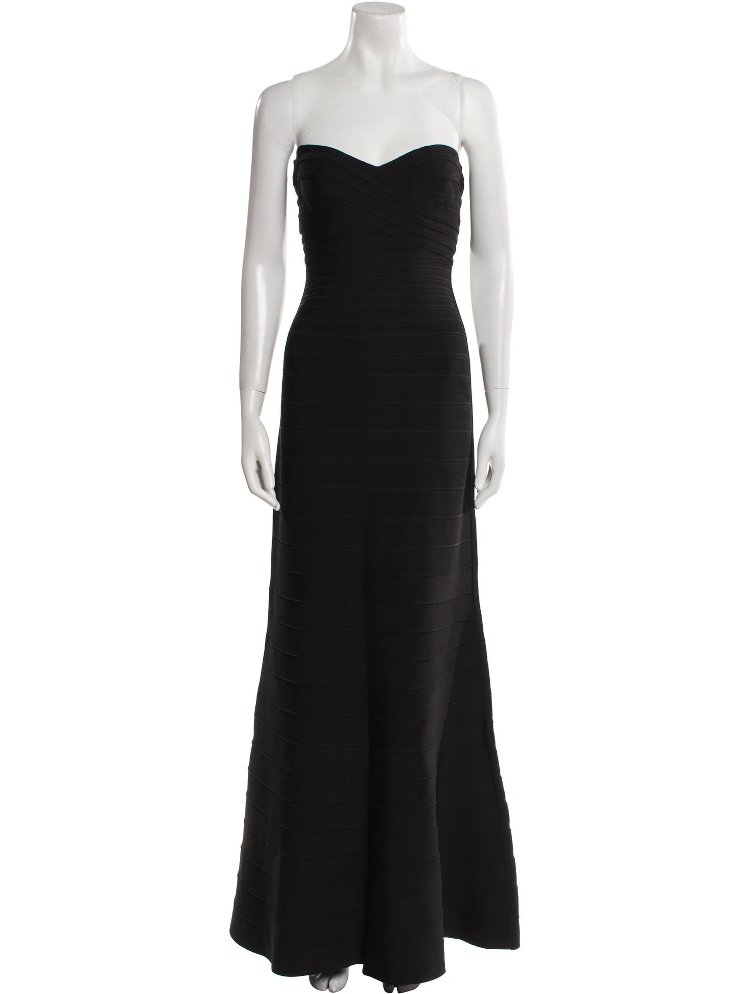 Herve Leger Strapless Long Dress