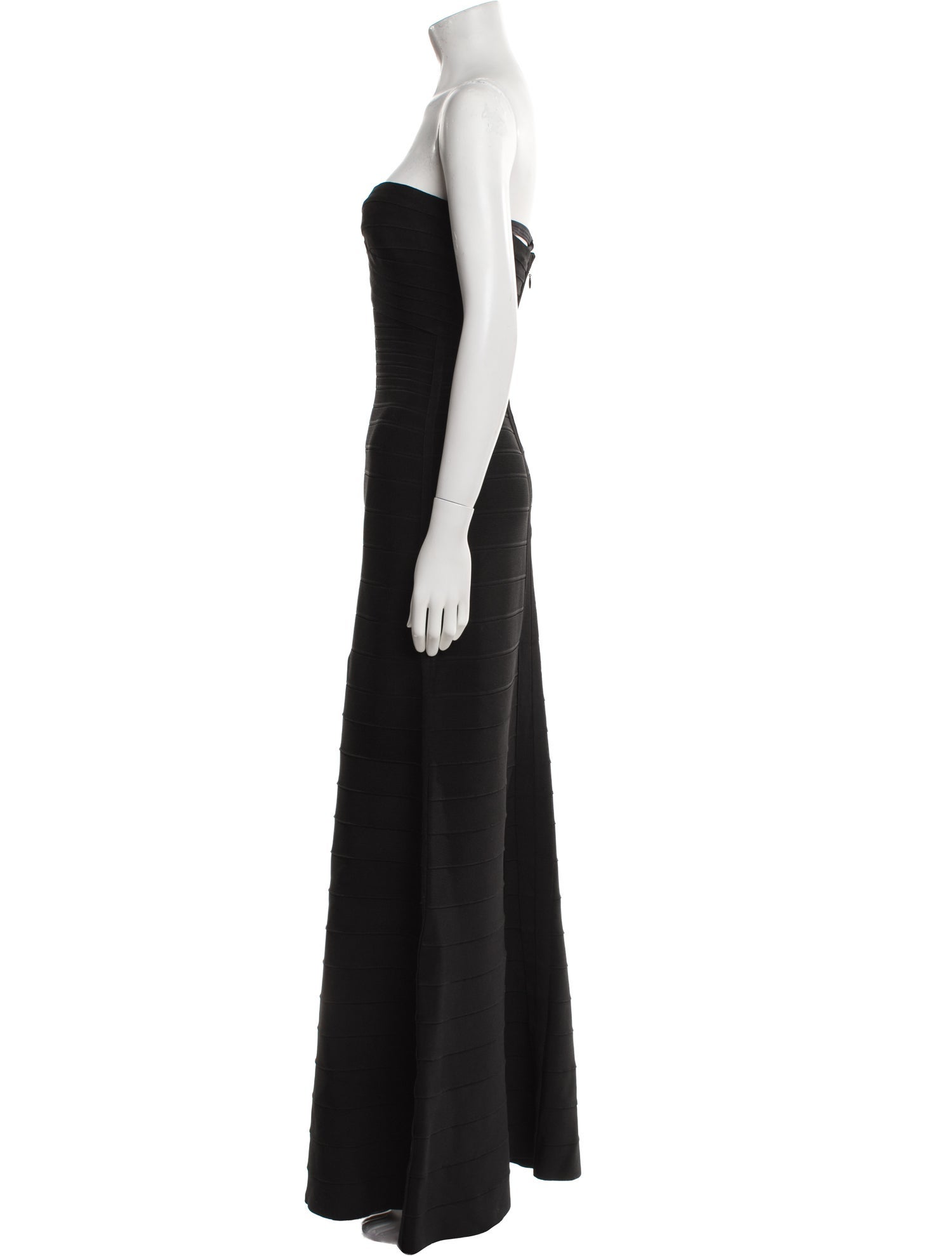 Herve Leger Strapless Long Dress