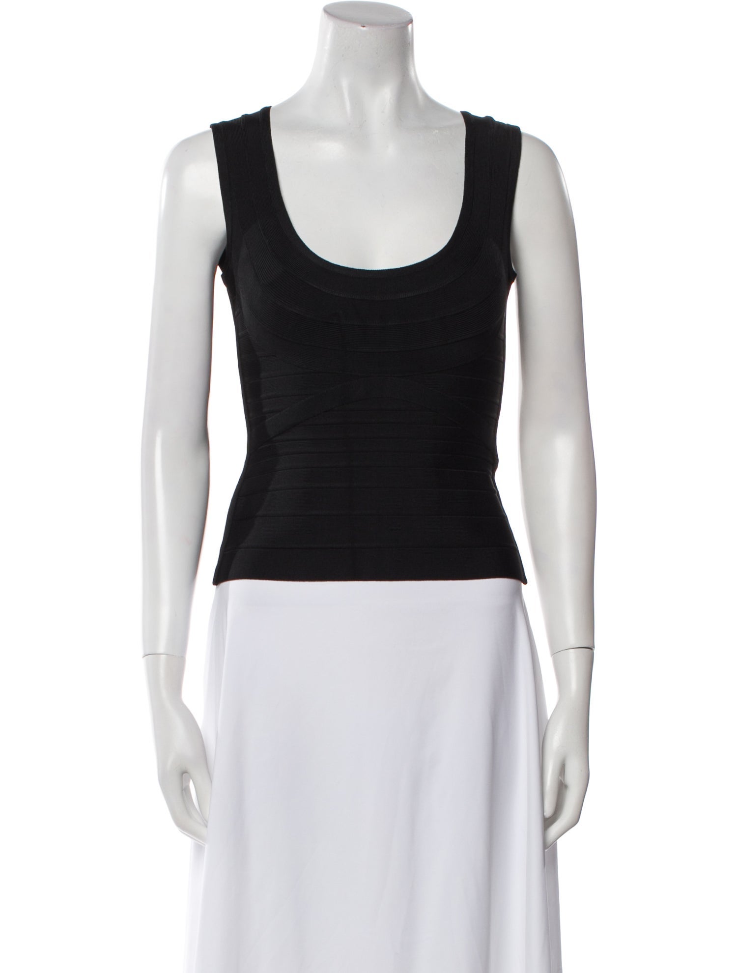 Herve Leger Scoop Neck Sleeveless Top w/ Tags