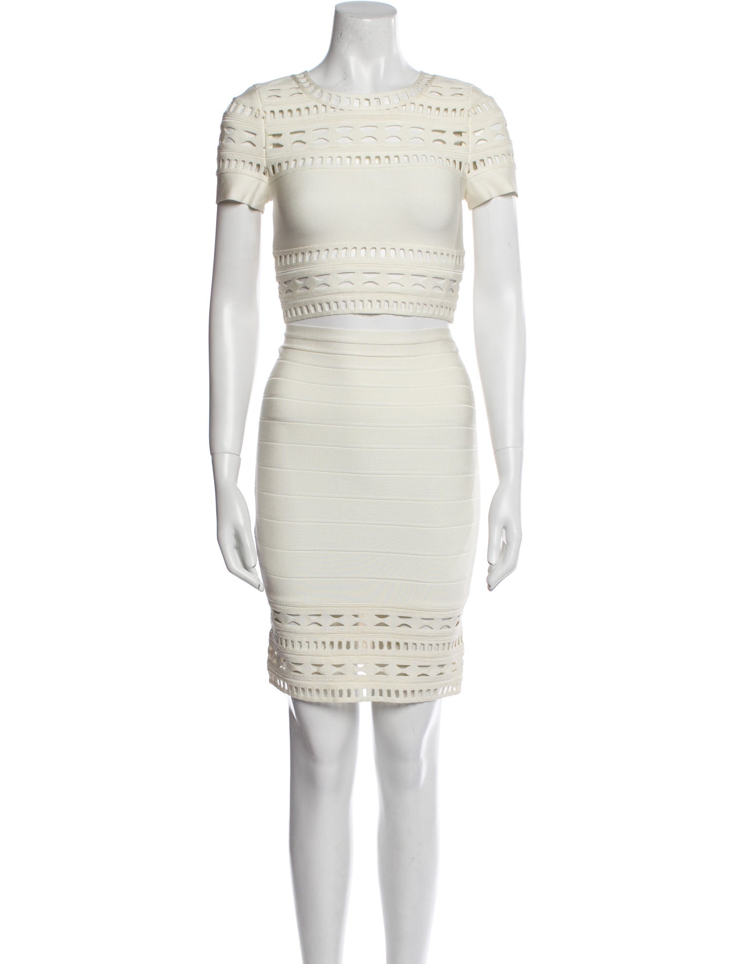 Herve Leger Skirt Set