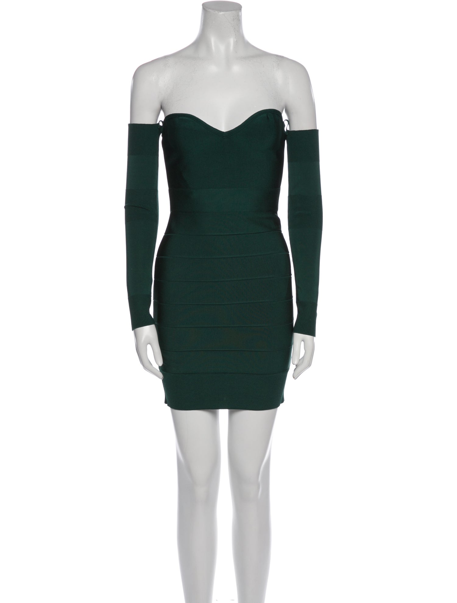 Herve Leger Off-The-Shoulder Mini Dress
