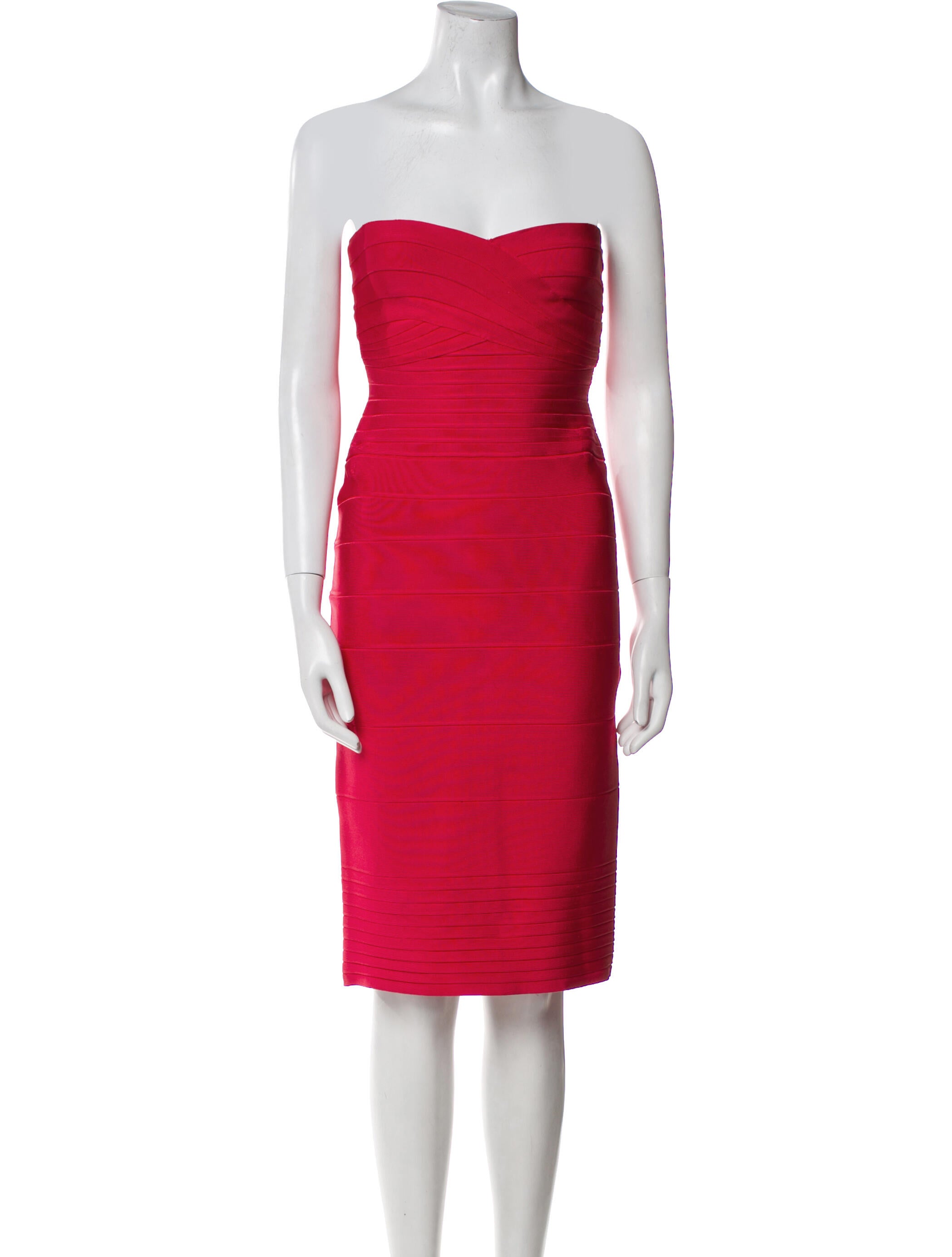 Herve Leger Strapless Mini Dress