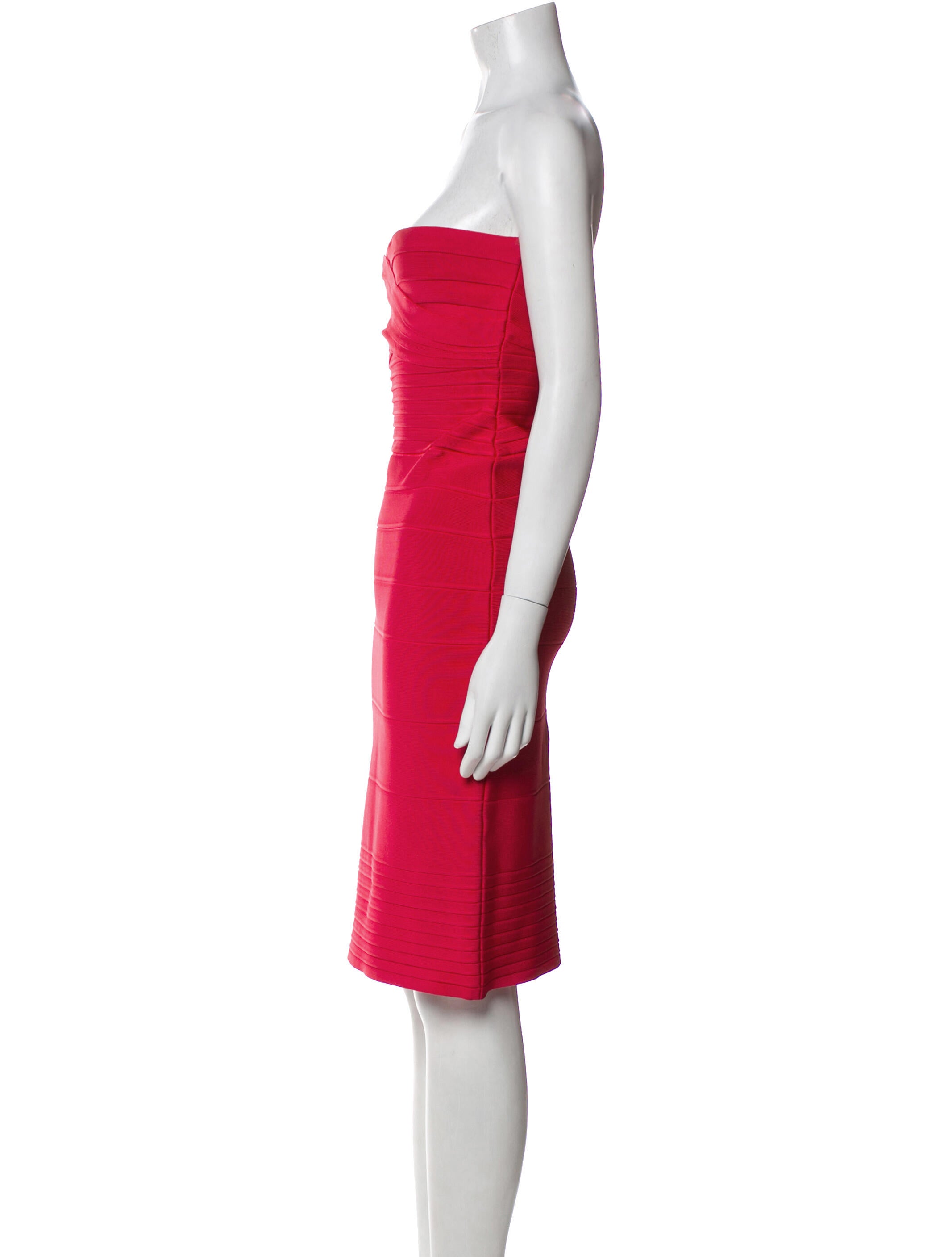 Herve Leger Strapless Mini Dress