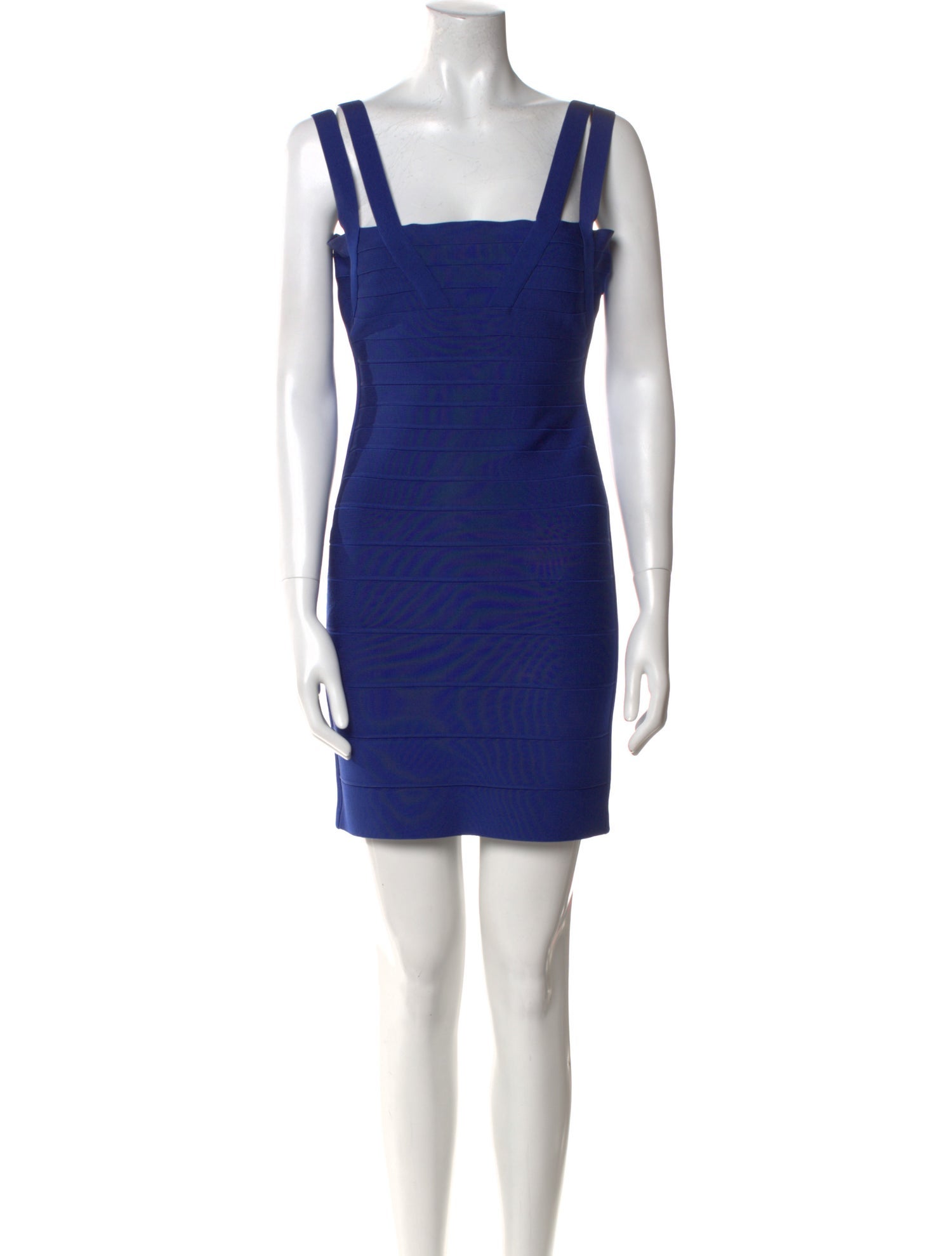 Herve Leger Square Neckline Mini Dress